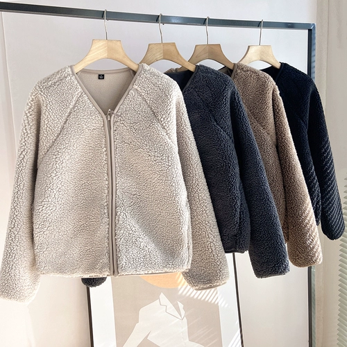 Демисезонная мягкая бархатная куртка, удерживающий тепло бархатный лонгслив, V-образный вырез