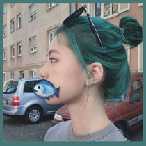 Polaris dark green hair dye malachite green dye at home 2022 popular without fading green hair dye