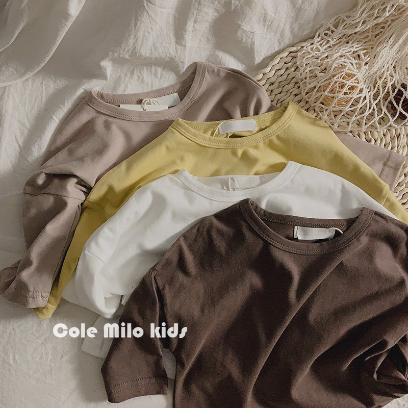 Soft - glutinous such as Yun 2022 Spring 2022 Boy and Girl Tops Boy T - shirt children loose Korean baby T - shirt