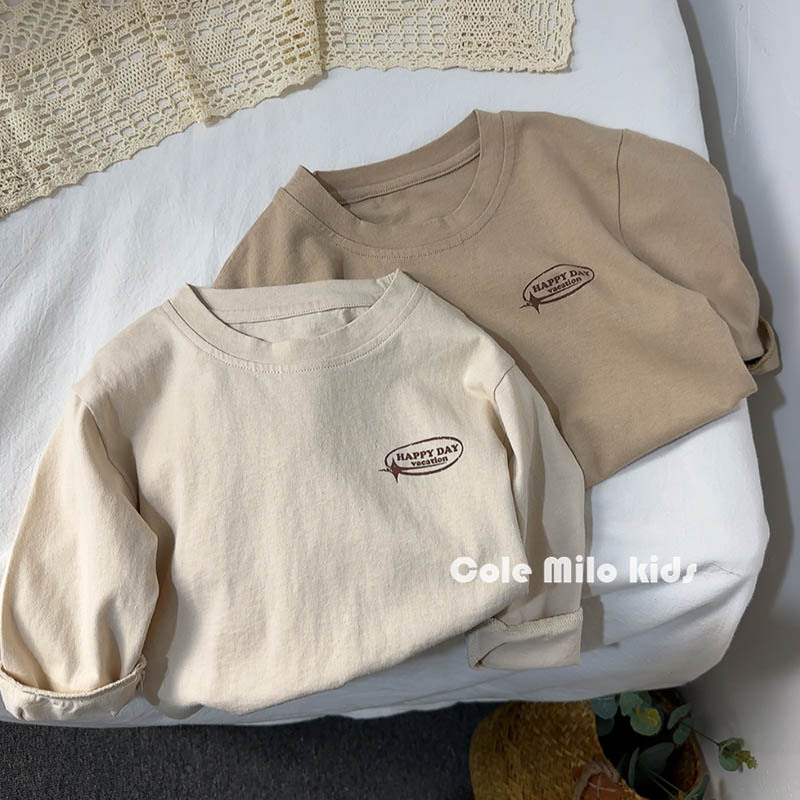 Linen Cotton Retro~Children's Long-Sleeved T-Shirt for Boys and Girls, Korean Style Spring and Autumn Baby Base Shirt, Stylish and Loose, 2026 New
