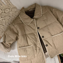 Boy cotton padded jacket 2022 New womens cotton clothes in long style Garvelour Childrens cotton Cotton Clothing Tidal children Winter Ocean Gas