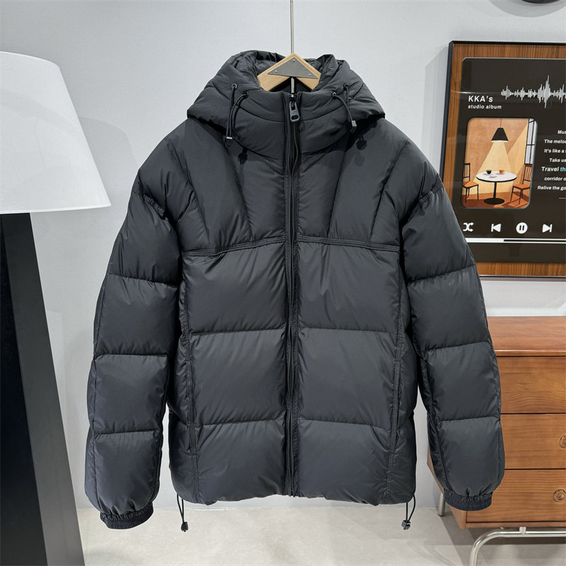 Зимняя пуховая куртка на утином пуху 90 пробы, мужская флисовая куртка с высоким наполнением, утолщенная теплая повседневная куртка с капюшоном
