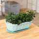 Flower pot plastic succulent potted plant Nordic simple cartoon resin rectangular oversized vegetable green planting thickened pot