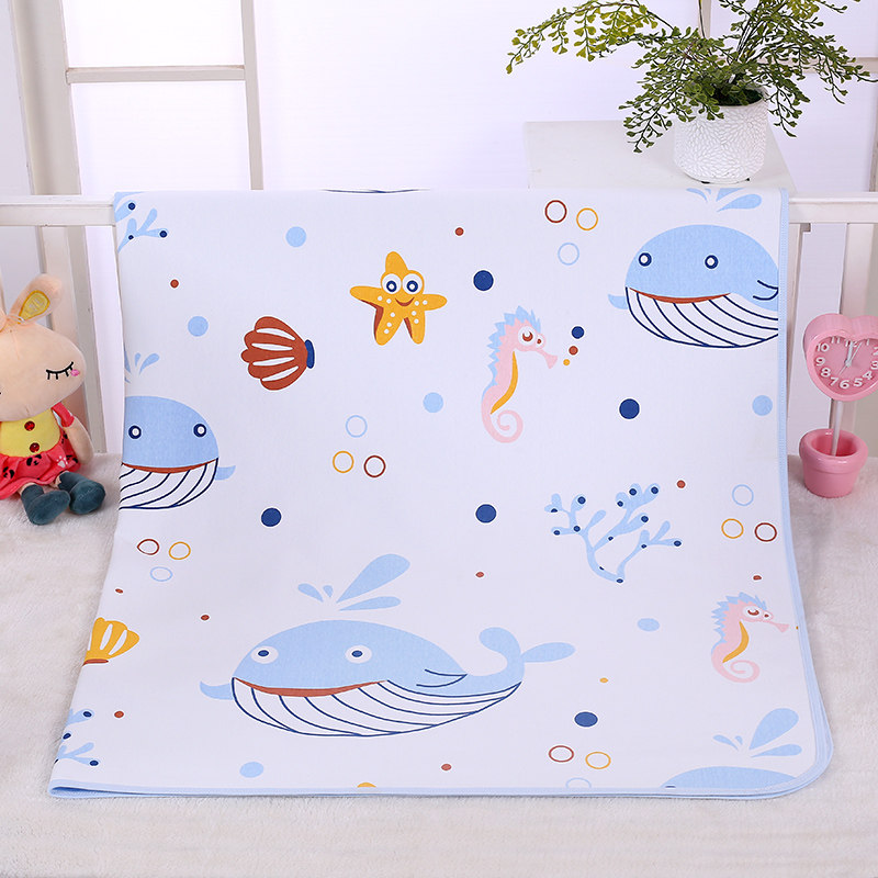 Class A baby compartment Urine Mat Large pure cotton waterproof and breathable washable double face baby diaper wet summer toddler bed supplies