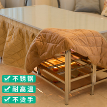 Baked fire rack home folding 1 5 meters rectangular stainless steel winter portable multifunctional Square fire table