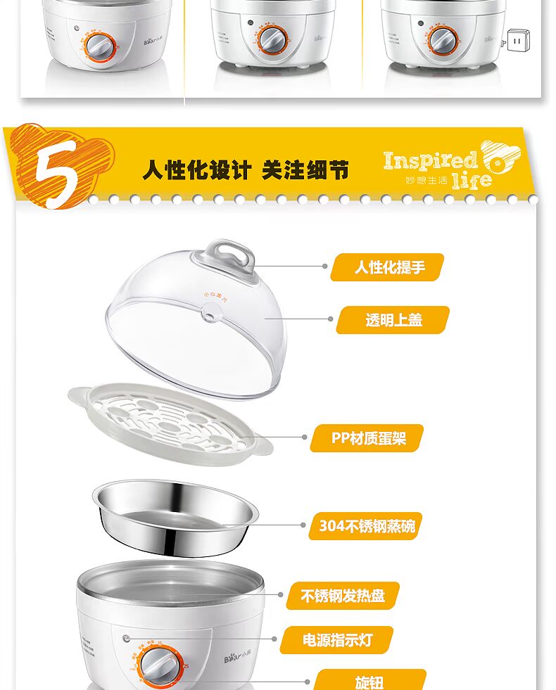 Nồi trứng điện tự động tắt đôi hấp trứng hẹn giờ về nhà nhỏ trứng nhỏ breakfast Máy ăn sáng nhân tạo - Nồi trứng ca nấu mì bằng điện