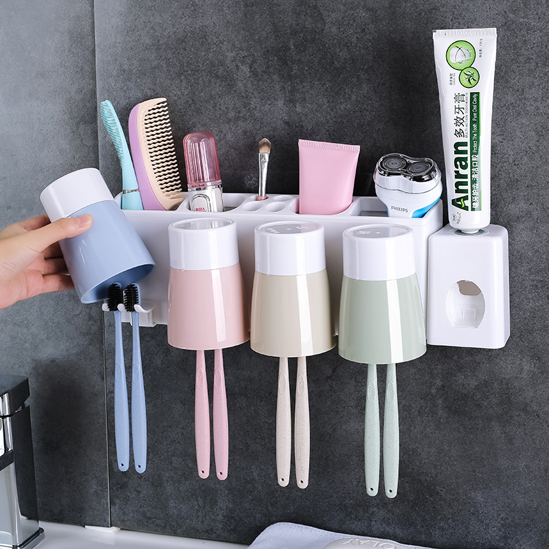 Cosmetic room toothbrush frame wall mouth-mouth toothwash cup toothbrush cup toothbrush mouth wash cup