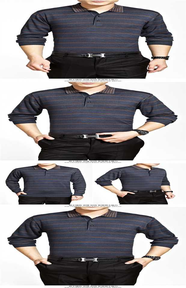 Áo thun nam tay dài trung niên mùa xuân cotton mỏng có ve áo có quần lửng nam trung niên mùa xuân áo polo nam