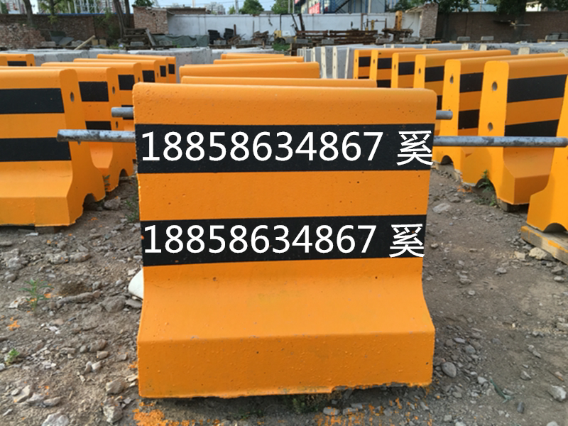 Cement pier 500*600 black, yellow, red and white cement isolation pier road anti-collision pier road isolation guardrail