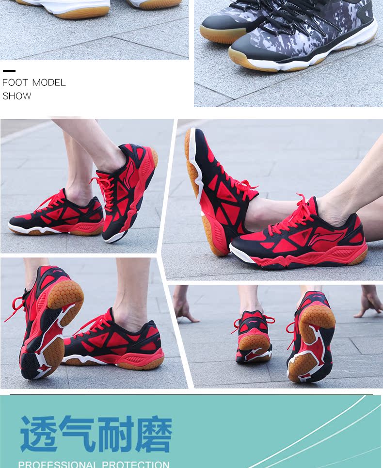 Giày cầu lông Li Ning Giày nam 2019 mới mang giày chống trượt siêu nhẹ thoáng khí mang giày thể thao AYTM067 - Giày cầu lông mua giày thể thao