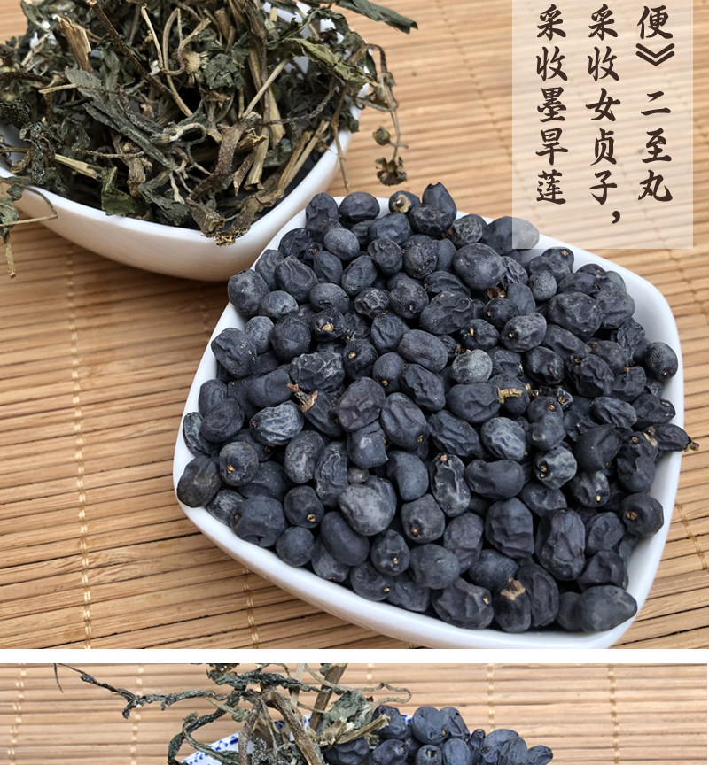 Wild Ligustrum Fruit Nuzhenzi Dried Whole Berries Taihang Mountain Harvest Traditional TCM Herbal Tea Loose Bulk in use