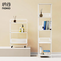 Na Valley headboard Shelf Living Room Ultra Narrow Clip Stitch Containing Shelf Home Brief Bookshelf Versatile Flower Shelf Show Shelf