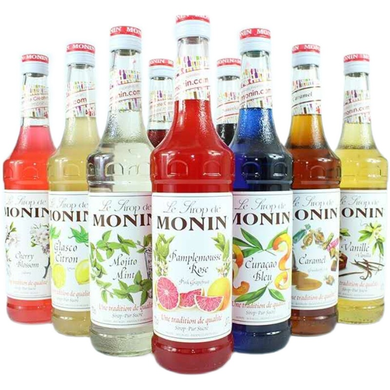 Monin Syrup Coffee Cocktail Drink Vanilla Strawberry Caramel Moscato Peach 15 Flavors Monin Syrup Coffee Cocktail Drink Vanilla Strawberry Caramel Moscato Peach 15 Flavors