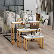 Clothing store high and low table Business display table display rack Bag shoe rack Assembly table Window Nakajima table Flower shop shelf