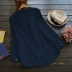 Áo sơ mi nữ cotton dài tay mùa thu cộng với size áo blouse Áo sơ mi