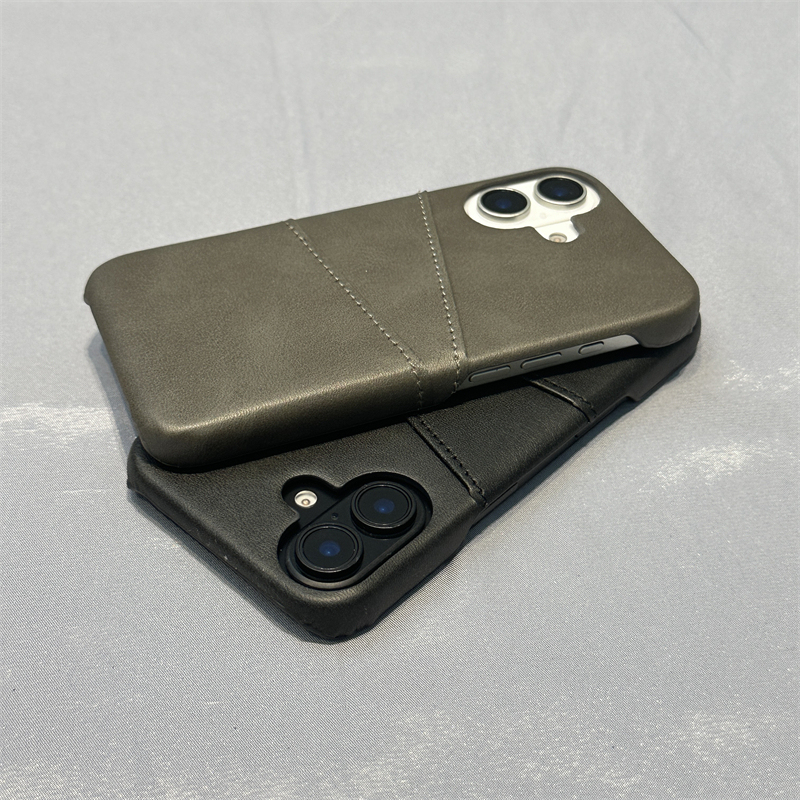 Calfskin Texture Dual Card Slot 17 Suitable for iPhone 16 Pro Max Apple 15 Phone Case 14 New Model with Card Slot 13 Simple Half-Cover 12 with Card Slot 11 Men's XS Card Slot Integrated Case Anti-Drop Calfskin Texture Dual Card Slot 17 Suitable for iPhone 16 Pro Max Apple 15 Phone Case 14 New Model with Card Slot 13 Simple Half-Cover 12 with Card Slot 11 Men's XS Card Slot Integrated Case Anti-Drop