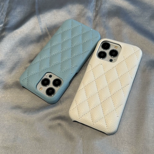 Совместимый мобильный телефон с ромбовидным узором, защитный чехол, в стиле Шанель, iphone, 14promax, защита при падении, изысканный стиль, простой и элегантный дизайн