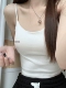 Белая майка топ, топ с чашечками