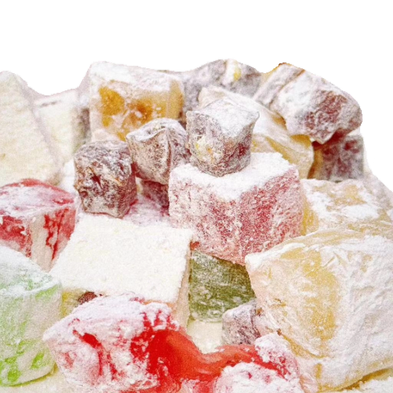 Sweet Turkish Delight with Fruit Flavor, Various Flavors, 500g, Original Imported Turkish Candy, Cafe Flavor Sweet Turkish Delight with Fruit Flavor, Various Flavors, 500g, Original Imported Turkish Candy, Cafe Flavor