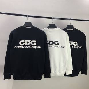 HCHCDG High Street автономная CDG слоган обратная буква принт круглый воротник свитшот мужчины и женщины одинаковый толстовка