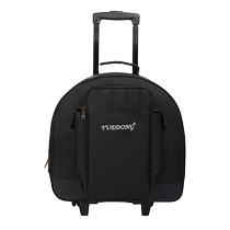 Can hold drum stand drum stick bag cover thickened snare drum cart tug bag 14-inch snare drum bag with pull rod pulley instrument bag
