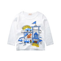 2022 New Bombing Street Boys Spring Long Sleeve Children's T-shirt Pure Cotton T-shirt Clothes Summer Baby Boys Tops Spring Clothing