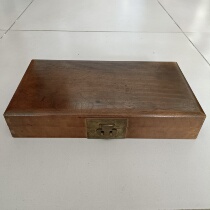 The mahogany box of the late Qing Dynasty and the Republic of China is a well-preserved and authentic antique miscellaneous old object and an old store object.