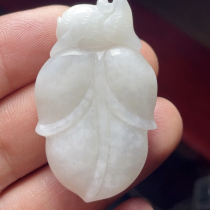 Jade carving neck pendant monkey leaf monkey offering good longevity meaning a night of becoming a marquis and a successful career
