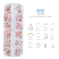 12 ячеек, розовое золото