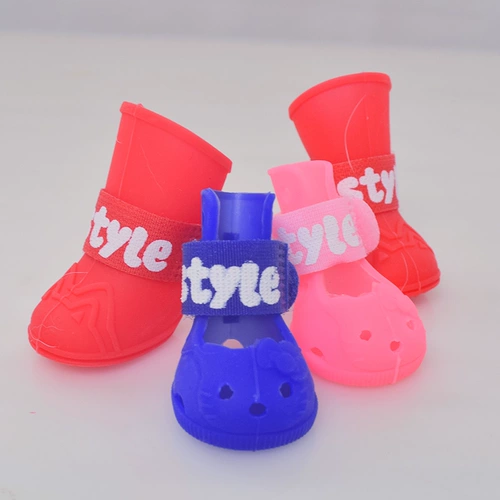 Собачья туфли летние собачьи туфли для собак для собак маленькая собачья домашняя обувь, чем сандалии для медвежьей собаки плюшевые туфли анти -пышные водонепроницаемые