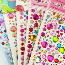 Children cartoon Diamond stickers girl stage decoration hand paste Crystal acrylic mobile phone gemstone small paste