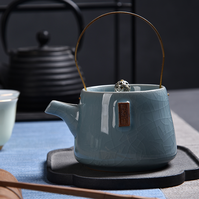 Hong bo the best small girder pot of archaize coarse pottery cooking pot pu - erh tea tea kettle single pot of Japanese kung fu tea set