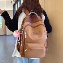 French CsagKsag college student backpack female high school primary school student junior high school student school bag pet backpack male