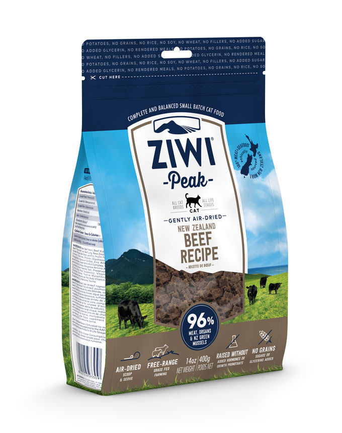 New Zealand's original clothing imports to peak Ziwi Peak air-dried beef formula cat food and cat food for cat staple food