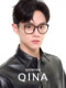 QINA Qina 2025 new plain black frame women's frames can be matched with myopia glasses men's trend QJ5187
