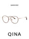 QINA's 2026 new myopia glasses women's cat-eye frame can be equipped with anti-blue light comfortable frame QA6020