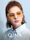 QINA Qina Zhao Lusi's same fashion sunglasses trendy large frame sunglasses men's sunglasses women's QN3003