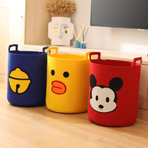 Fabric cotton linen fabric dirty clothes basket Laundry basket Household clothes Baby toys storage basket for dirty clothes