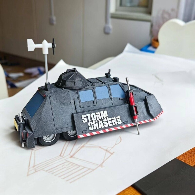 Tiv2 Upgraded Version Can Deploy Tornado Interceptor Vehicle 2 Static Model, Non-Movable Collectible Model, Creative Gift Tiv2 Upgraded Version Can Deploy Tornado Interceptor Vehicle 2 Static Model, Non-Movable Collectible Model, Creative Gift