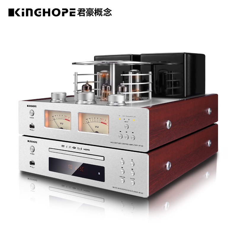 Kinghope Ht-60 Dvdcd Audiophile-Grade Tube Amplifier Kit Hifi Tube Amplifier Optical Fiber Coaxial