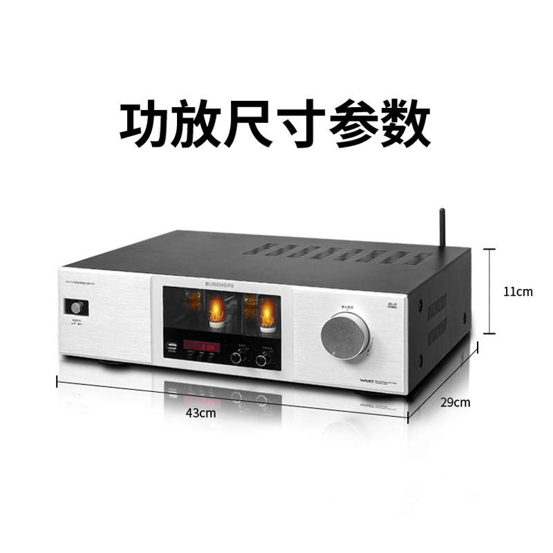 Kinghope-K10 Audiophile-Grade Amplifier Bluetooth Lossless USB Amplifier Hifi Tube Amplifier Digital Tube Decoder