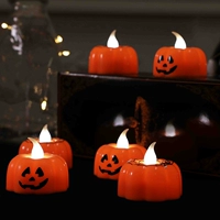 Светодиодный тыквенный фонарь, свеча, ночник, украшение, реквизит, xэллоуин