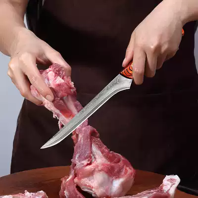 Blowing Mao Germany Damascus steel boning knife meat factory special knife slaughtering knife slaughtering broken hair