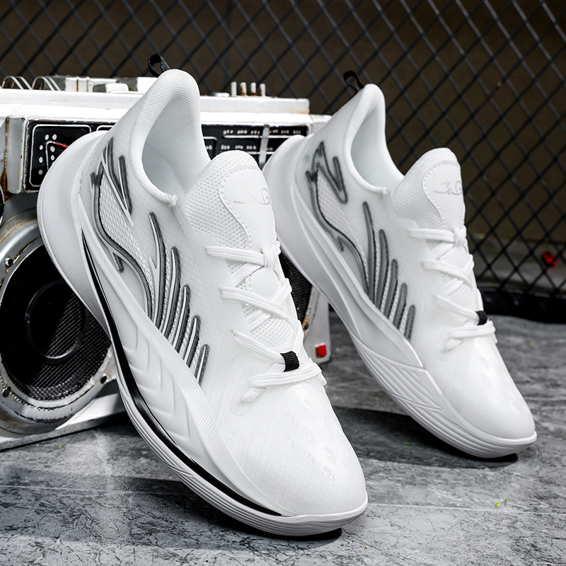 Sonic 13 Friction Sound Student Basketball Shoes Men's Low-Top Practical Lightweight Rebound Shock-Absorbing Children's Sports Shoes Size 33