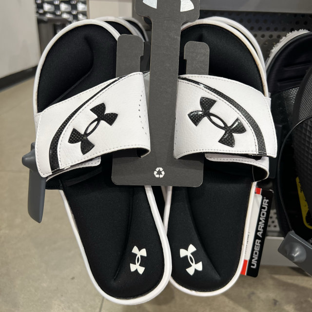 Under Armour official slippers ເກີບຜູ້ຊາຍ 2022 summer ໃຫມ່ກິລາເກີບ sandals ຫາດຊາຍ flip flops 3022711