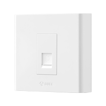 Bull 86 type surface-mounted telephone line socket panel household weak current single-channel voice one telephone socket panel white