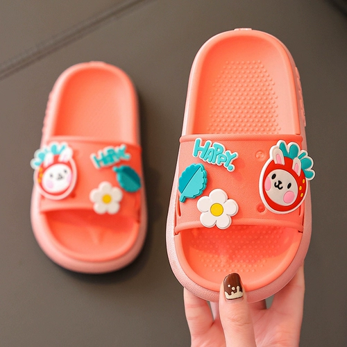 Детские мультяшные тапочки для мальчиков для принцессы, нескользящие слайдеры, семейный стиль