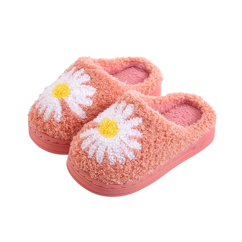 Детские зимние мультяшные нескользящие тапочки подходит для мужчин и женщин для принцессы