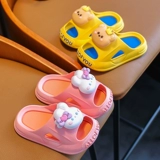 Летние детские слайдеры, тапочки подходит для мужчин и женщин, мультяшная дышащая нескользящая детская детская сумка на платформе
