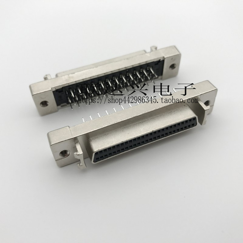 Đầu nối SCSI HDB50P 50P loại lỗ đầu cái tấm hàn trong dòng DB loại DB50